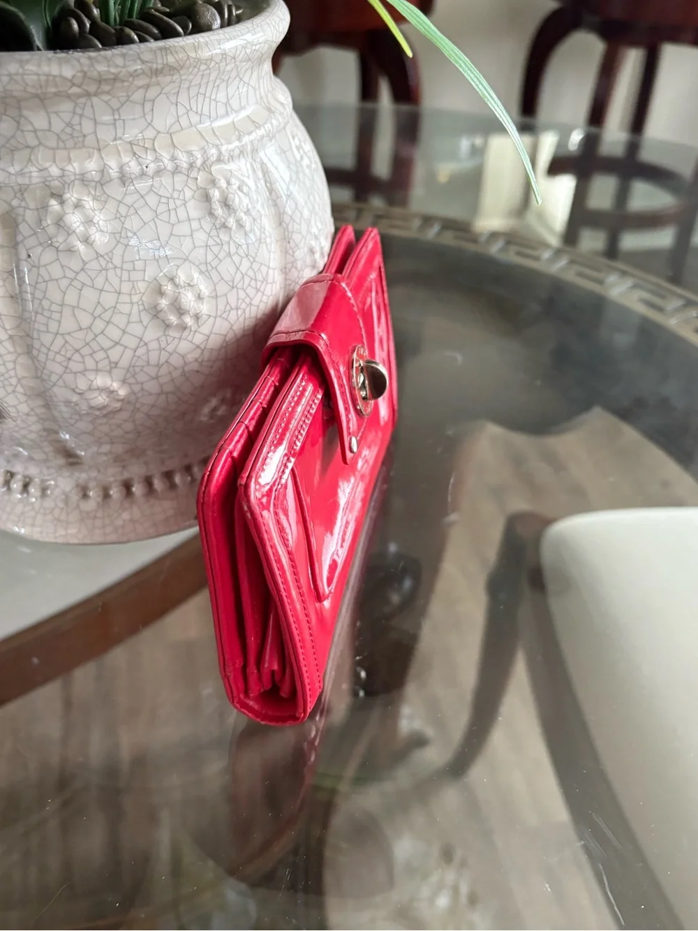 ❤️❤️MARC BY MARC JACOBS RED PATENT LEATHER TURNLOCK WALLET!❤️❤️